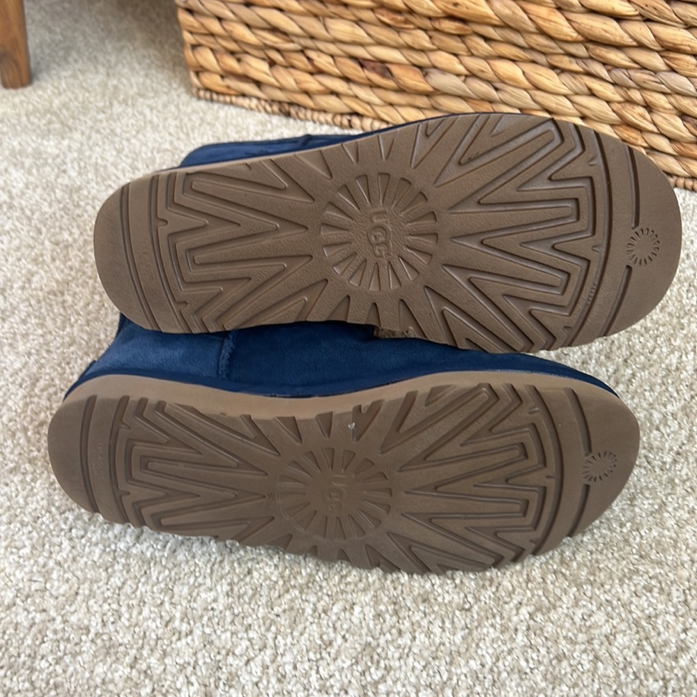 UGG Blue Suede Boots with Studded Design - Picture 7 of 9